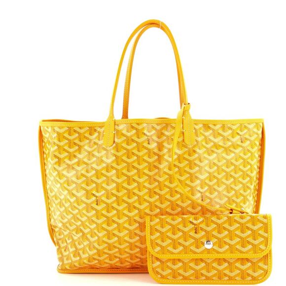 Goyard Anjou Reversible Tote Coated Canvas PM Yellow - Picture 2 of 7
